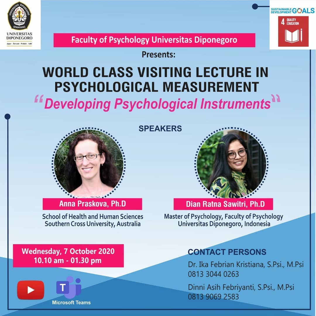 World Class Visiting Lecture in Pychological Measurement