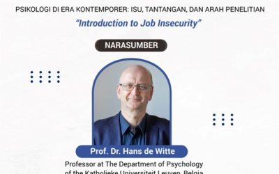 Visiting Professor Program bertopik “An Introduction to Job Insecurity”