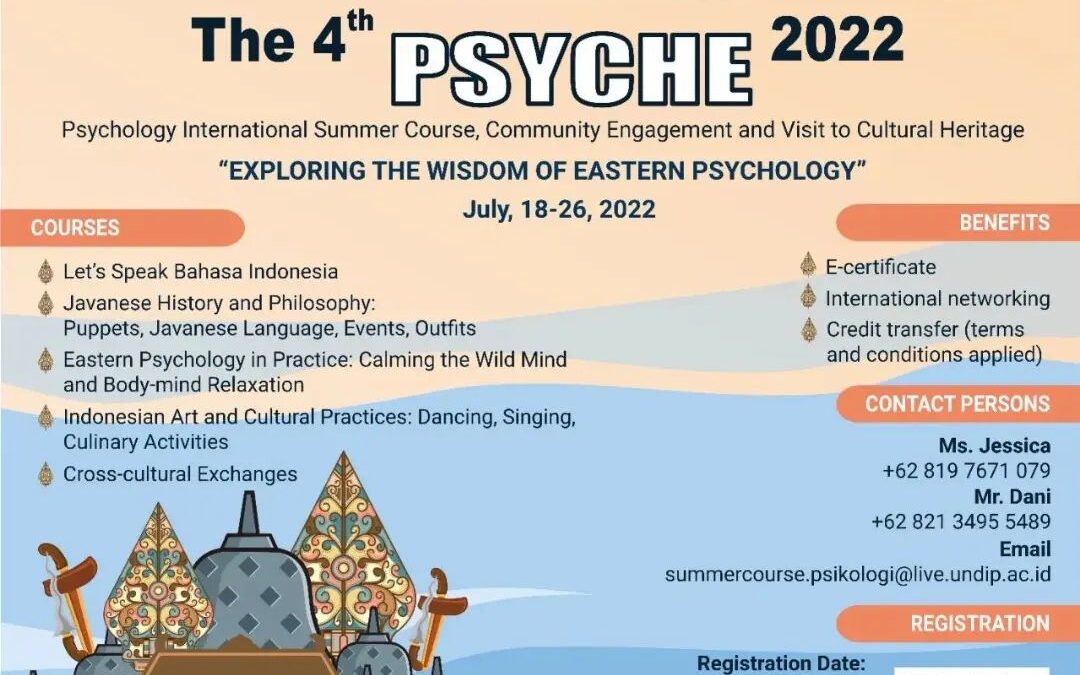 Kursus Musim Panas Online ke-4 PSYCHE 2022