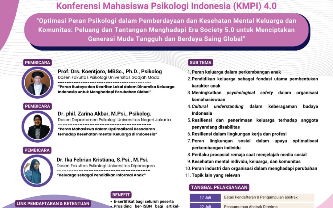 Konferensi Mahasiswa Psikologi Indonesia 4.0